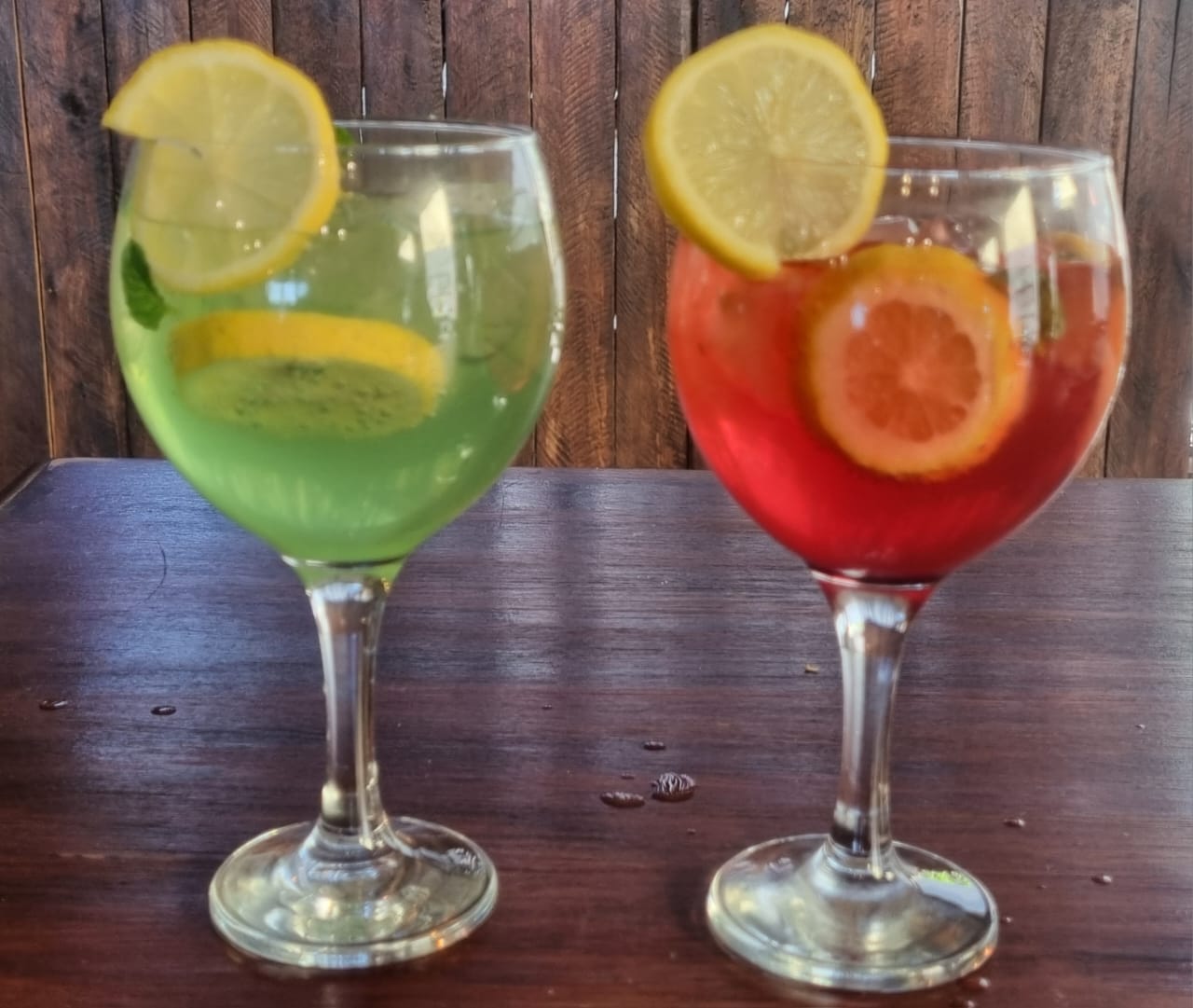 Mocktails at Biltong Padstal café